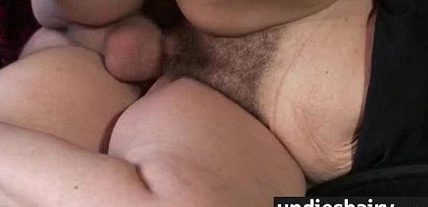  Hairy Winnie gets a hard cock stuffed in her hairy pussy 10